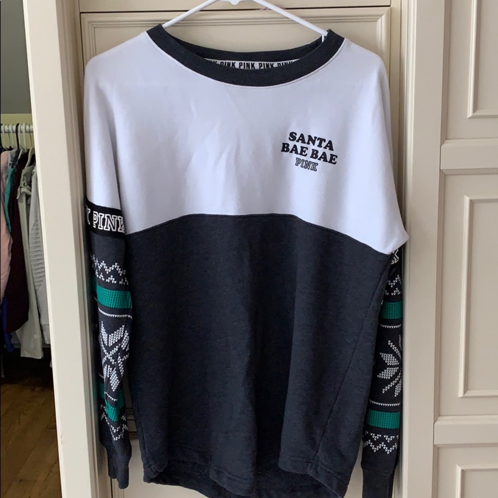 PINK santa bae bae sweatshirt